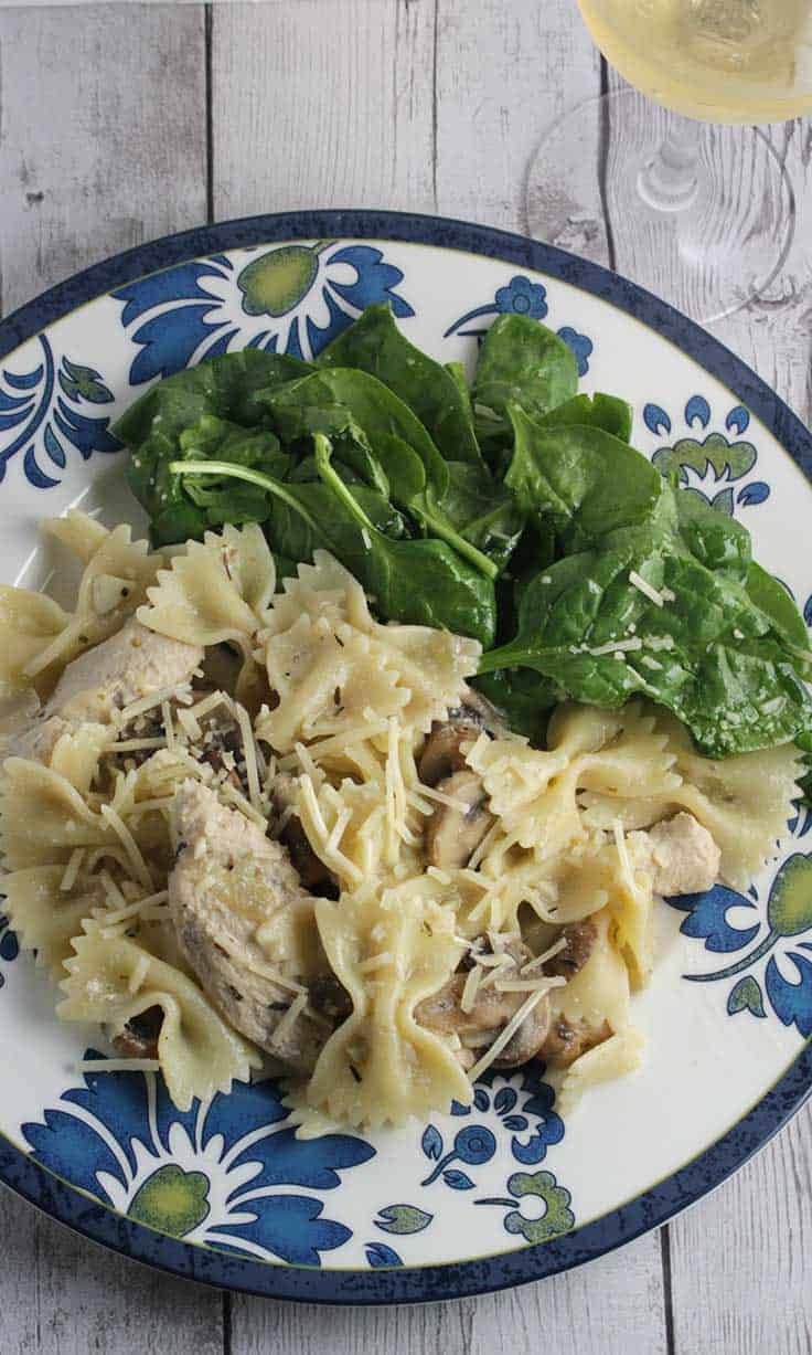 Farfalle Pasta with Mushroom Rosé Sauce - Ahead of Thyme