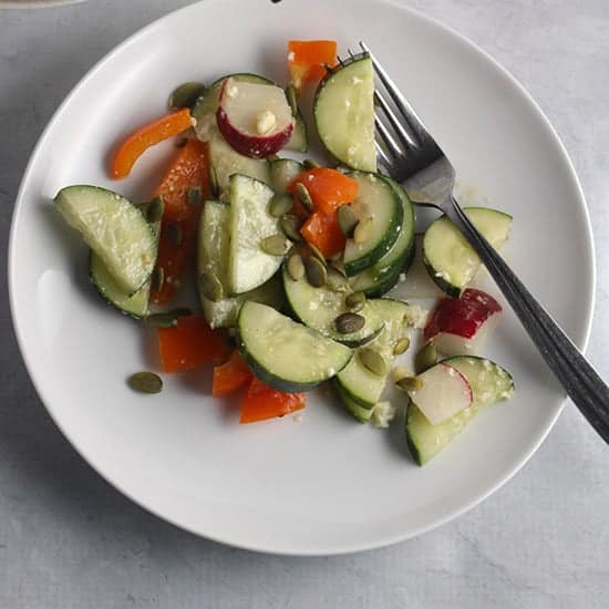 Cucumber Radish Salad 