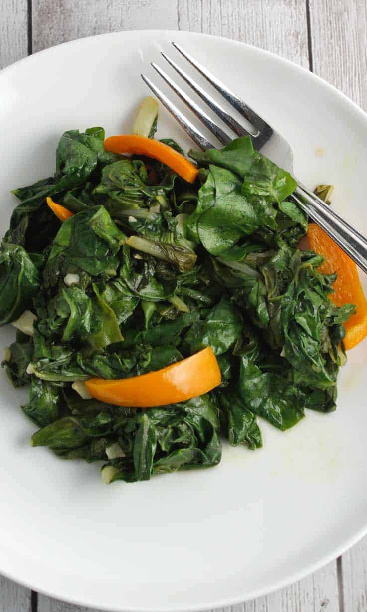 Sautéed Swiss Chard with Garlic - Cooking Chat