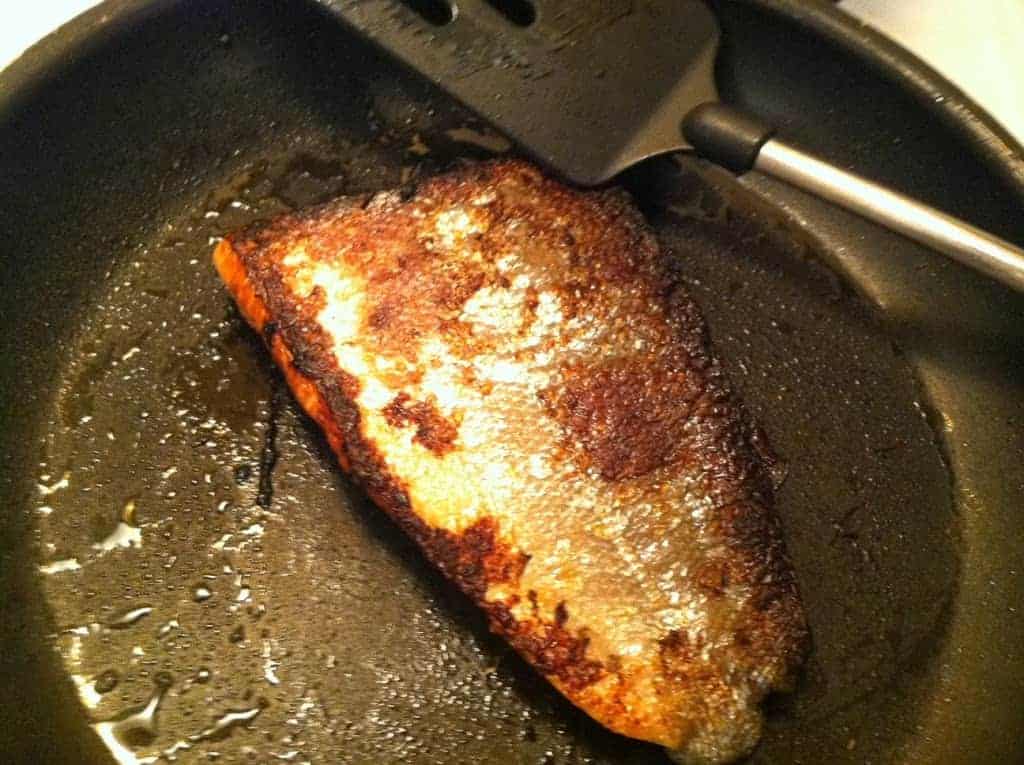 Simple Pan Seared Salmon with Ginger Soy Marinade - Cooking Chat