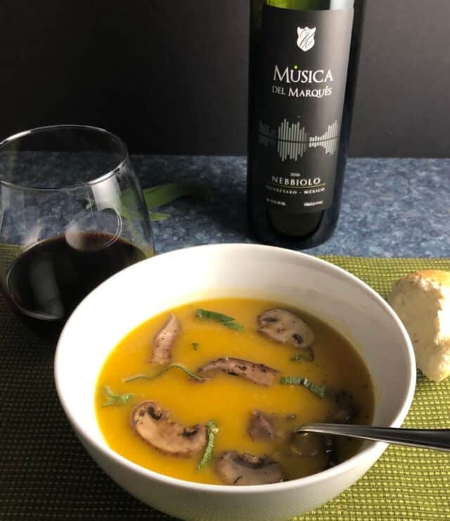 Butternut Squash Mushroom Soup with Wine Pairings Cooking Chat