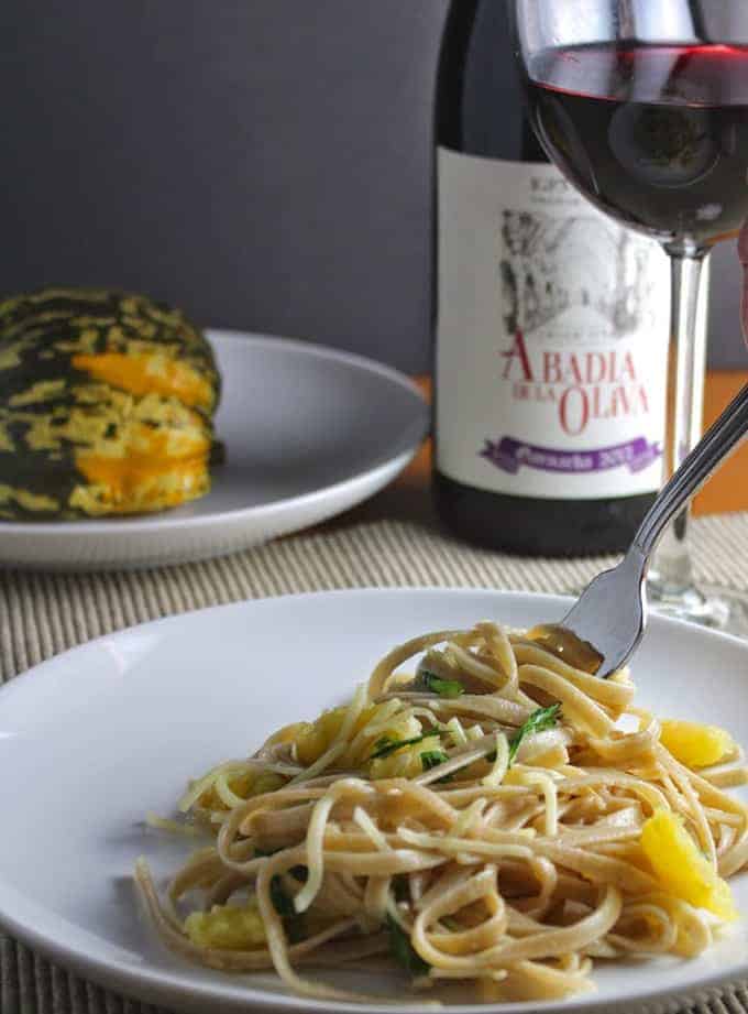 Linguine with Roasted Carnival Squash