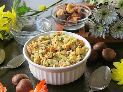 Chestnut Stuffing from Cindy's Recipes and Writings.