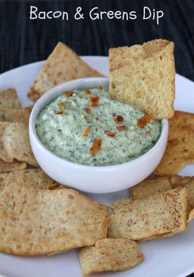 Bacon and Greens Dip with Bubbly #winePW - Cooking Chat