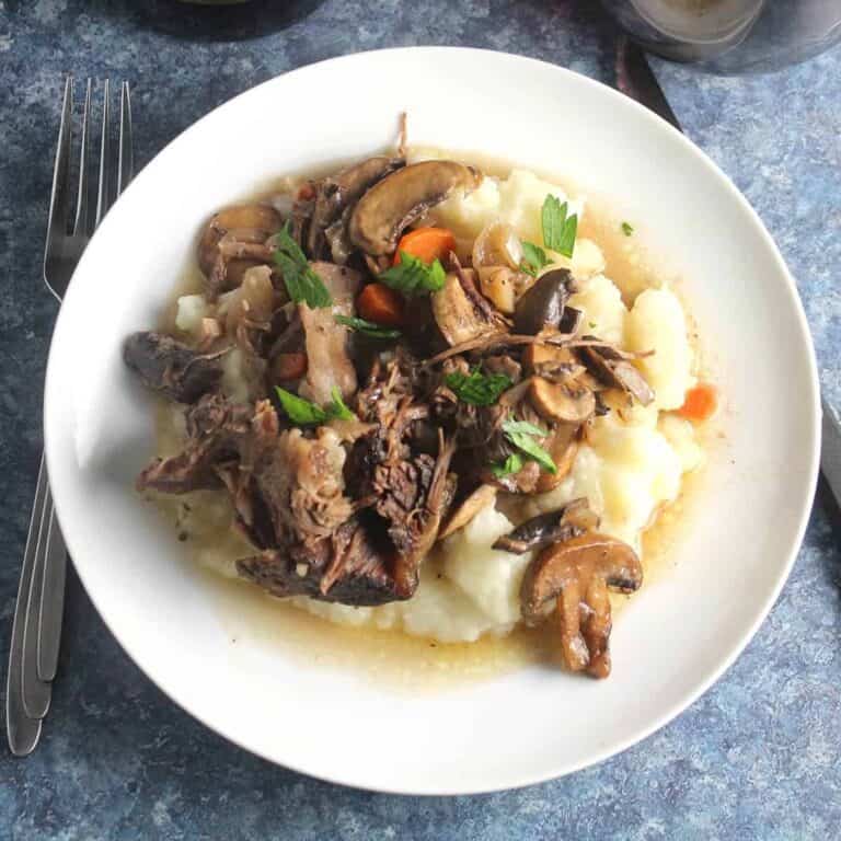 Red Wine Braised Short Ribs with Mushrooms - Cooking Chat