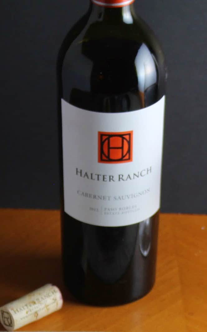 Paso Robles Cabernet Sauvignon from Halter Ranch, paired with Cooking Chat Spoon Roast recipe.