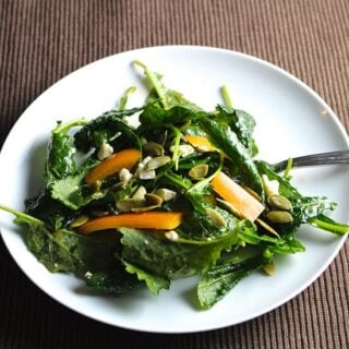 Baby Kale Salad with Maple Vinaigrette recipe