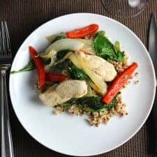 Skillet Chicken with Baby Kale - Cooking Chat