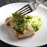 Grilled Swordfish with Kale Pesto