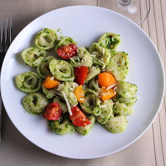 kale pesto tortellini recipe from Cooking Chat