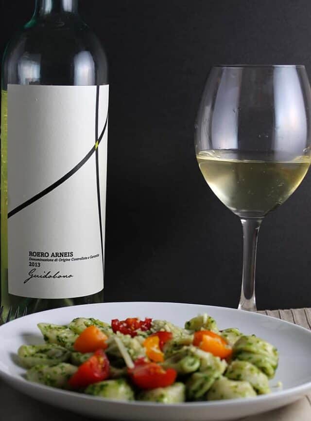 Kale Pesto Tortellini Paired with an Arneis Cooking Chat