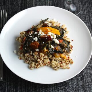 Turkey Sausage with Kale and Quinoa, healthy recipe from Cooking Chat