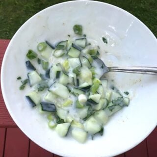 Dairy-Free Cucumber Raita recipe | cookingchatfood.com