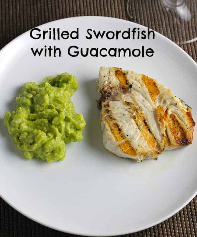 Grilled Swordfish with Guacamole adds a little spice to your seafood routine | cookingchatfood.com