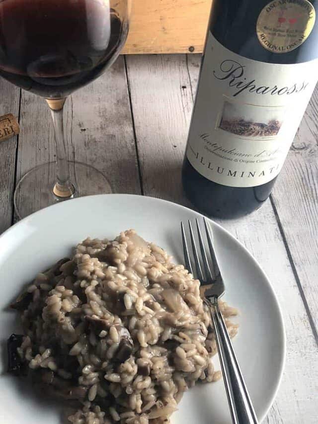 Wine Pairing for Mushroom Risotto Cooking Chat