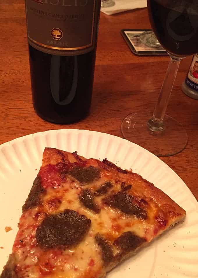 Pizza Pairing: Montepulciano D'Abruzzo can be a good match for pizza.