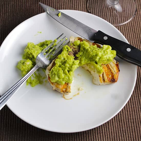 Grilled Swordfish with Guacamole | cookingchatfood.com