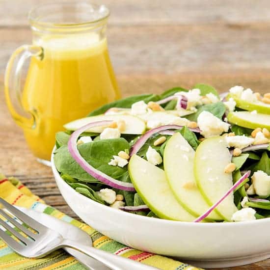 Spinach Salad with Honey Tangerine Dressing