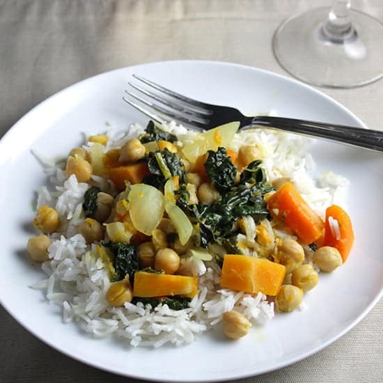 Kale and Butternut Curry, a vegan recipe for #FoodDay2015