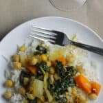 kale and butternut curry