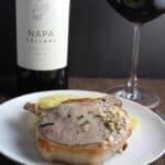 Merlot wine with Roasted Rosemary Pork Chops, a #winePW wine pairing for #MerlotMe month.