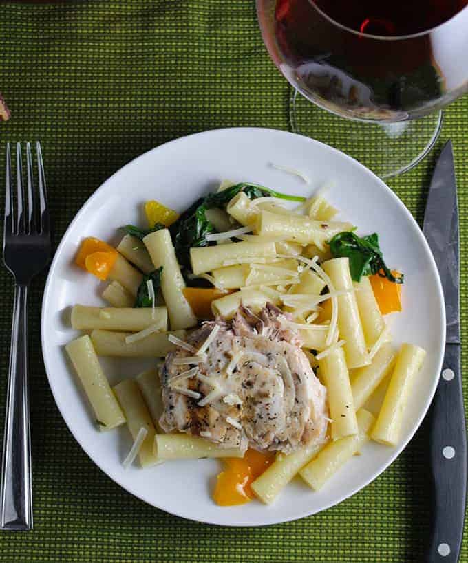 Ziti with Swordfish and Truffle Butter is a simple yet elegant meal. Tasty paired with a Nebbiolo!