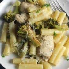 Lightened Chicken and Broccoli Ziti-image