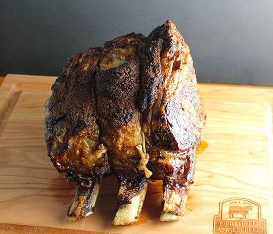 Certified Angus Beef® ribeye roast ready to carve