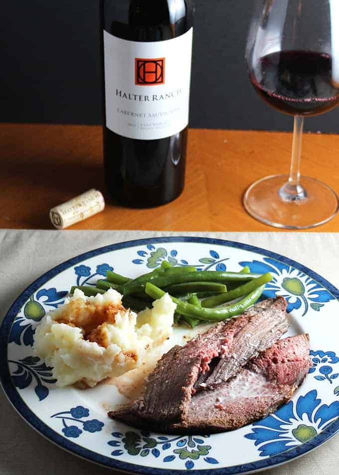 Spoon Roast with Horseradish Cream features tender beef cooked just right, a tasty sauce, and a great red wine pairing. From Cooking Chat roundup post.