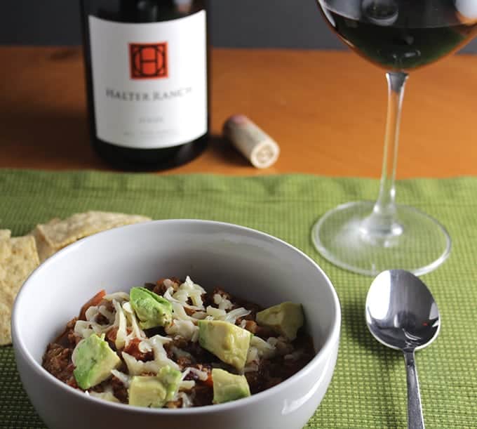 turkey chili and red wine pairing