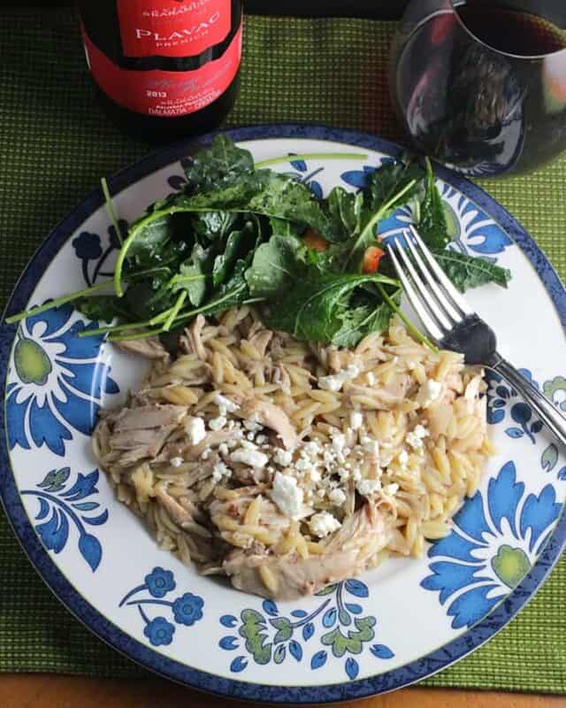 Middle Eastern Chicken Orzo with a Croatian Wine #winePW - Cooking Chat