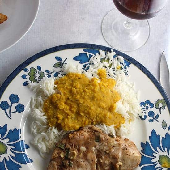 easy Indian feast with Italian wine