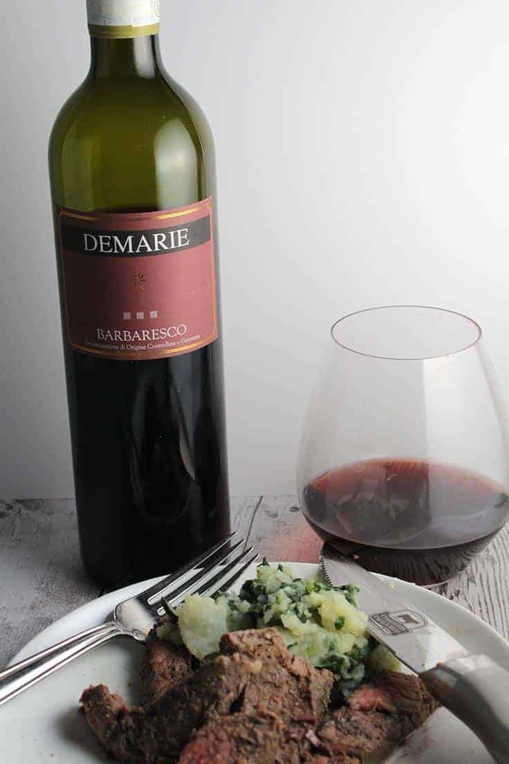 The 2011 Demarie Barbaresco is an excellent red wine to pair with steak.