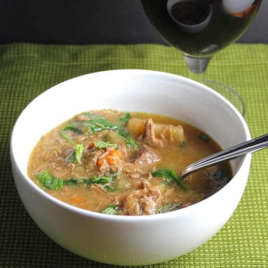 Slow Cooker Irish Lamb stew is a good example of real Irish food!