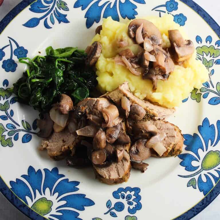 Pork Tenderloin with Mushrooms and Red Wine Pairings Cooking Chat
