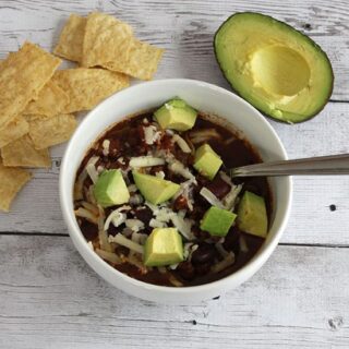 Slow Cooker Turkey Chile with Avocado recipe.