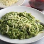 Tuscan kale pesto risotto