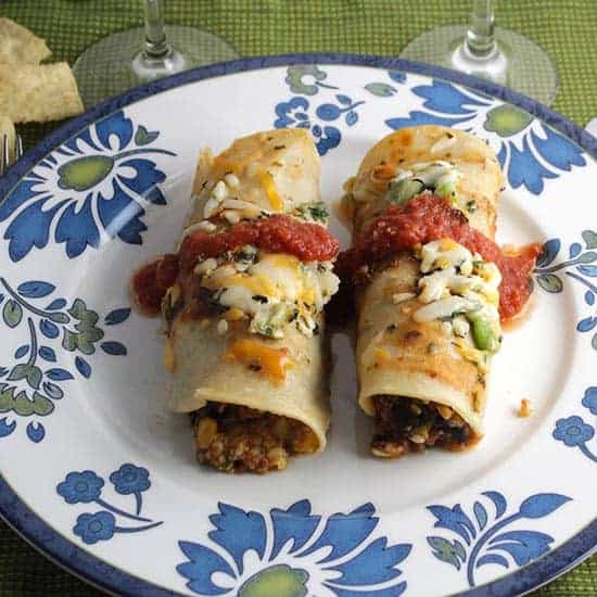bean and cheese enchiladas from Whole Foods.