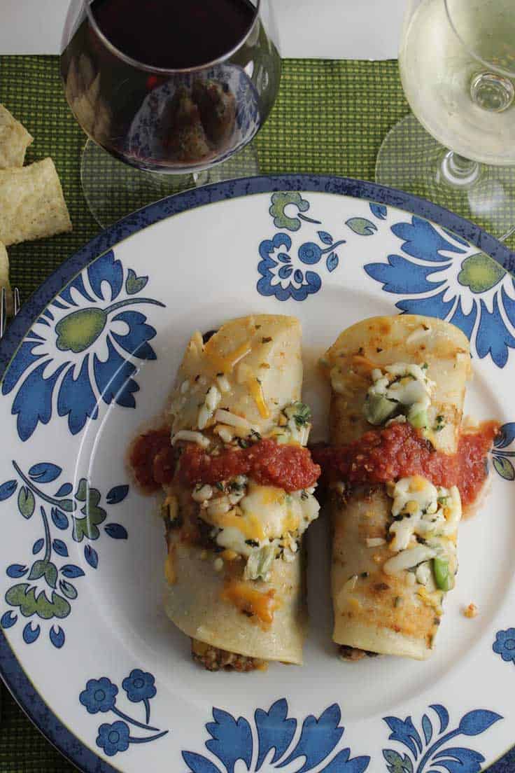 picking a wine for enchiladas: Cooking Chat breaks down two wine pairing options.