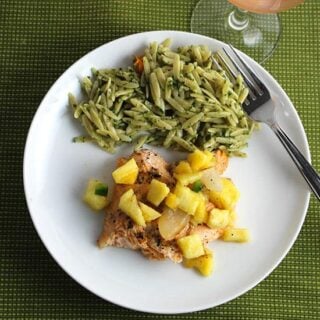 Grilled Arctic Char with Pineapple Salsa