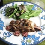 Grilled Porterhouse Steaks with Mushroom Sauce recipe