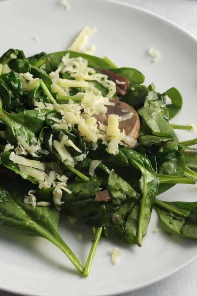 Sautéed Spinach and Mushrooms - Cooking Chat