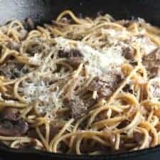 Leftover Turkey Pasta with Mushrooms-image
