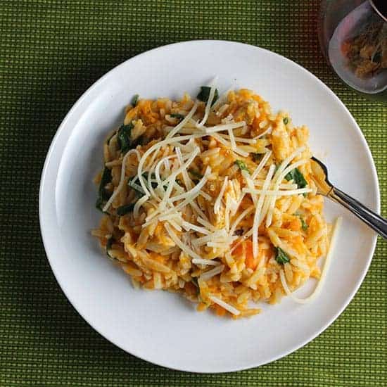 Orzo with Leftover Turkey and Sweet Potatoes recipe.