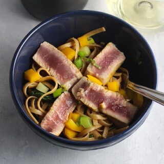 Asian tuna noodle bowls