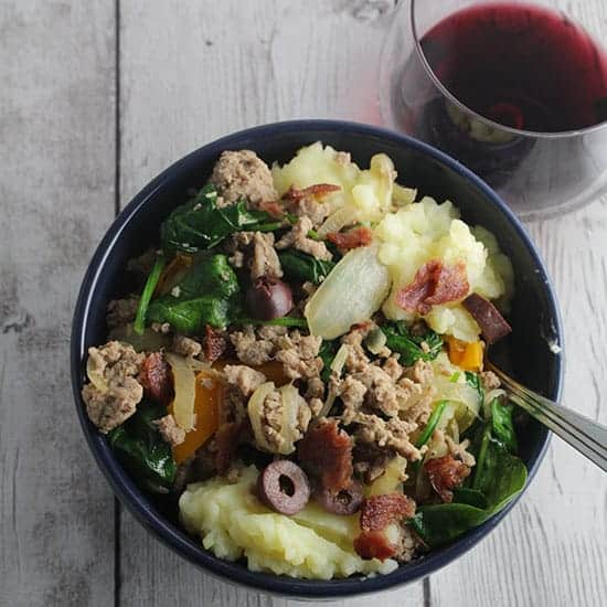 healthy mashed potato bowl