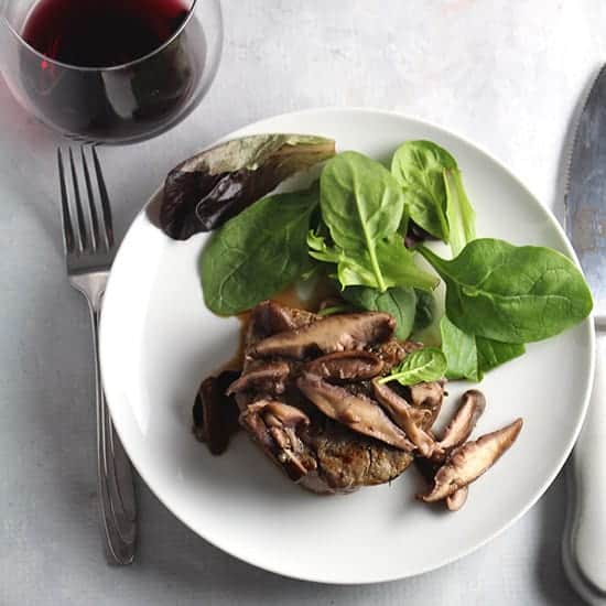 filet mignon with shiitake mushrooms recipe