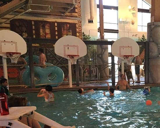 water basketball at Great Wolf Lodge.