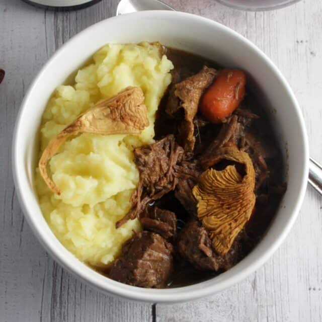 Chanterelle Mushroom Beef Stew with Special Wine Pairings Cooking Chat