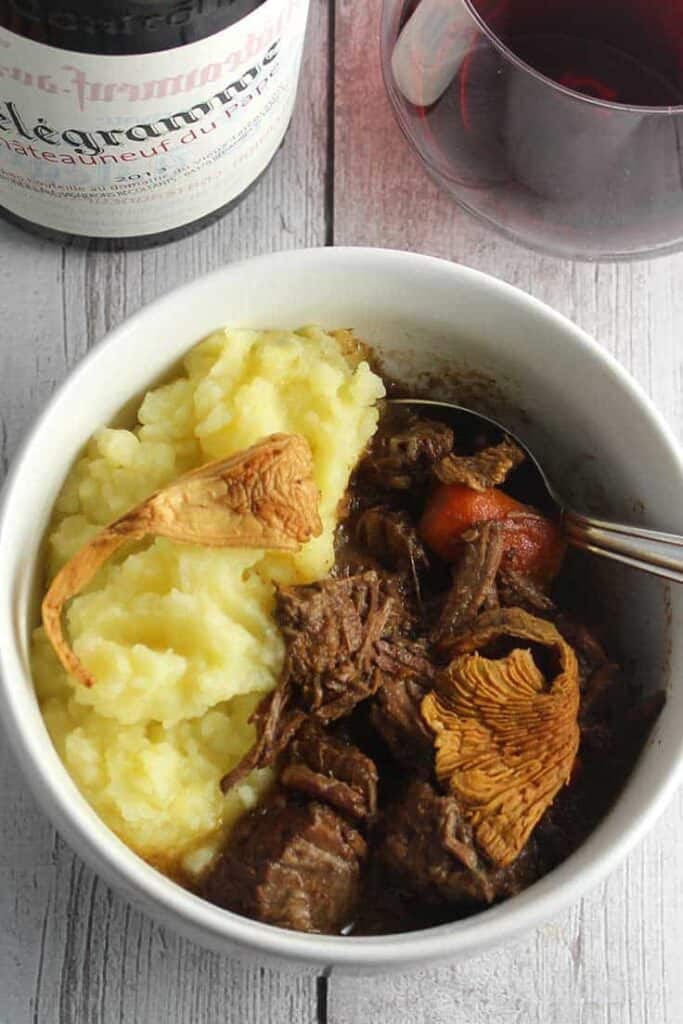 Chanterelle Mushroom Beef Stew with Special Wine Pairings Cooking Chat